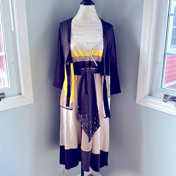 Tad b deadstock vintage 1990’s dress and cardi set NWT size XL - Picture 2 of 16